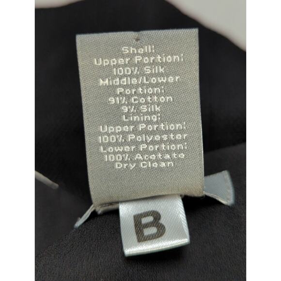 Ann Taylor Silk Cotton Colorblock Sheath Dress Black Red Polka Dot 0 - Picture 3 of 13